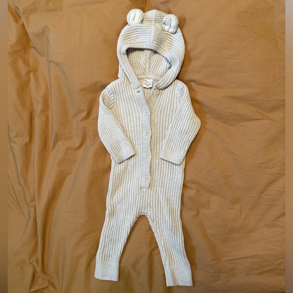 Hanna Anderson baby sweater romper